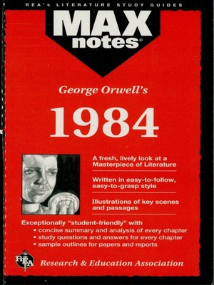 cover image of 1984: MAXNotes Literature Guide